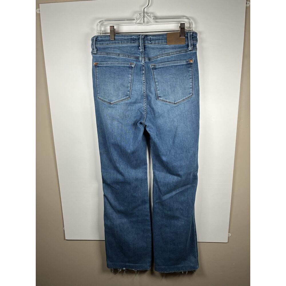 Judy Blue Womens 11 30 Short Slim Boot Cut Jeans High Rise Raw Hem Medium Wash - Picture 2 of 10